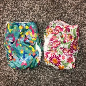 EUC Blueberry Simplex One Size Cloth Diapers